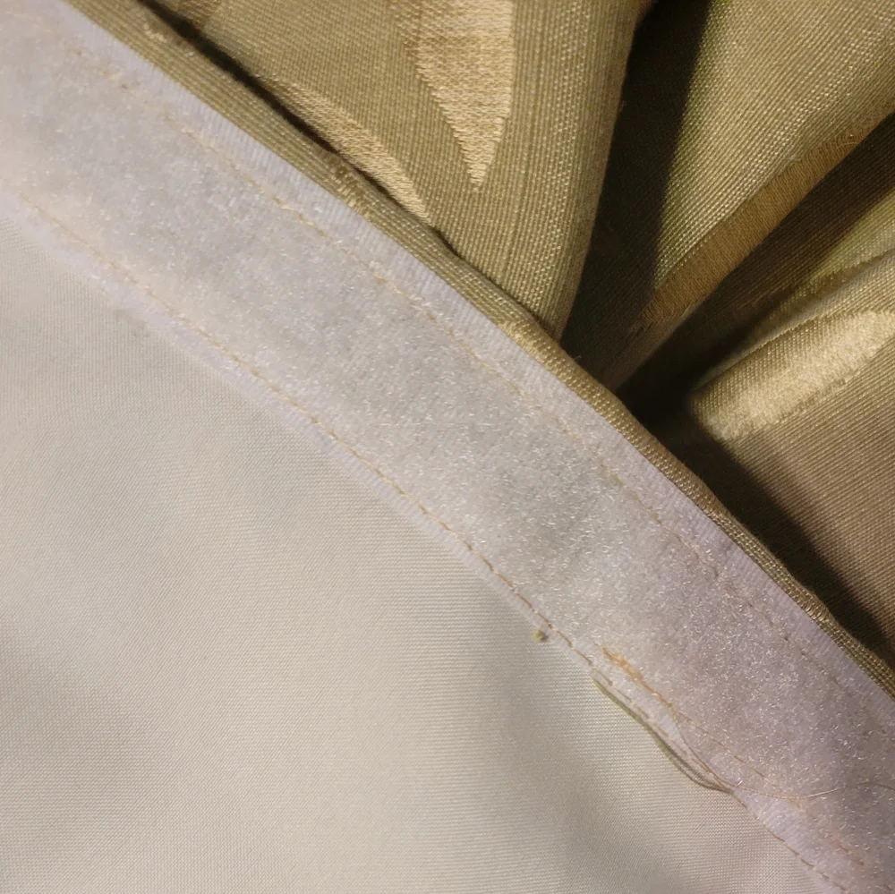 1 ROMAN SHADE FABRIC REPLACEMENT Sage green gold Leaf NO MOUNTING KIT - …